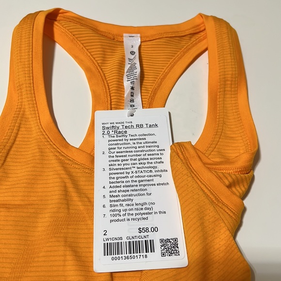 Lululemon Swiftly Tech RB Tank 2.0 Race - Picture 5 of 5